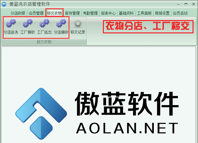 衣物分店、工廠移交
